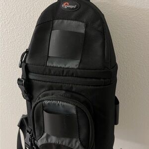 Lowepro Slingshot 100 AW Black Grey All Weather Padded Camera Backpack Sling Bag